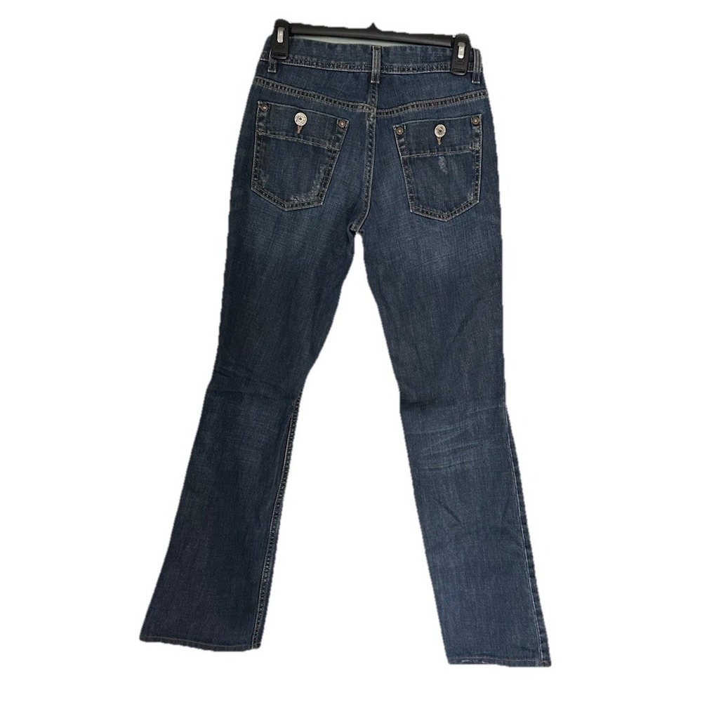 Banana Republic Womens Sz 4‎ Vintage Y2K Blue Jeans BootCut Low Rise Retro Boho